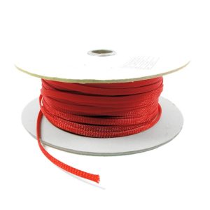 10mm Cable Modders U-HD Braid Sleeving - UV Red, 1m : image 1