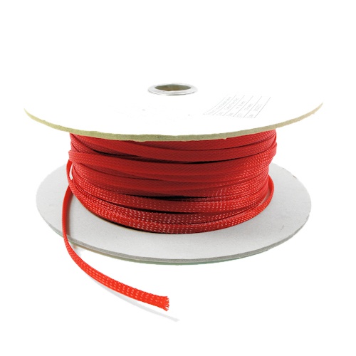 10mm Cable Modders U-HD Braid Sleeving – UV Red, 1m