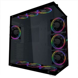 1st Player Steampunk SP8 Mid with 2 x 4mm Tempered Glass Panels