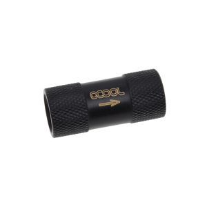 Alphacool One Way Valve G1/4 Male to G1/4 Male - Deep Black