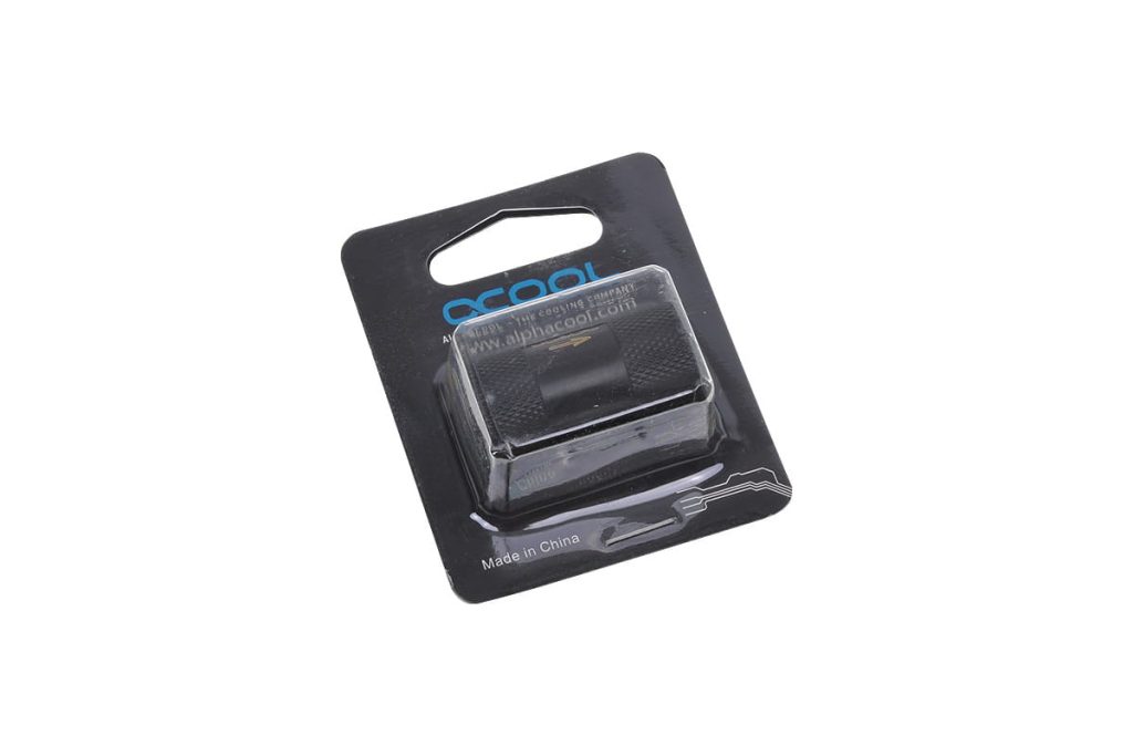 Alphacool One Way Valve G1/4 Male to G1/4 Male - Deep Black