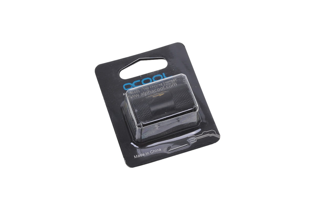 Alphacool One Way Valve G1/4 Male to G1/4 Male - Deep Black