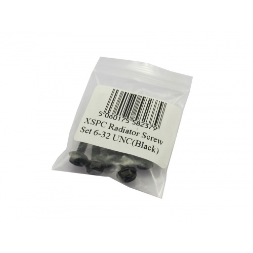 XSPC Radiator Screw Set 6-32 UNC (Black)
