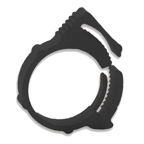 Black PVC Hose Clip 1/2 OD