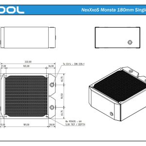Alphacool NexXxoS Monsta 180mm Single radiator
