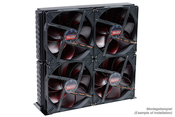 Phobya Nova fan grill 4x180mm for 1080 Radiator - black
