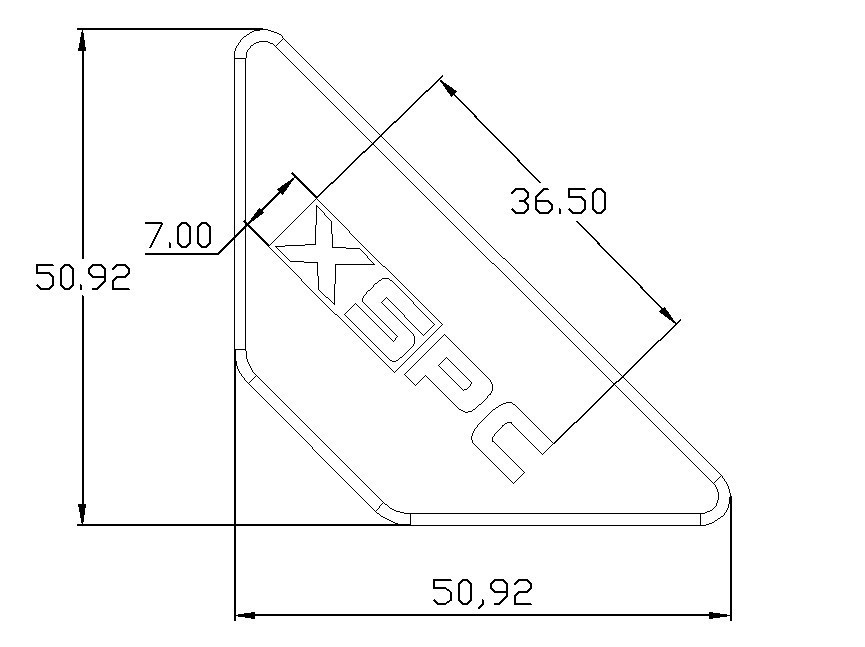 XSPC Bottom Corner Badge (Red)