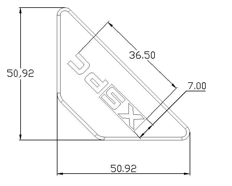 XSPC Top Corner Badge (Red)