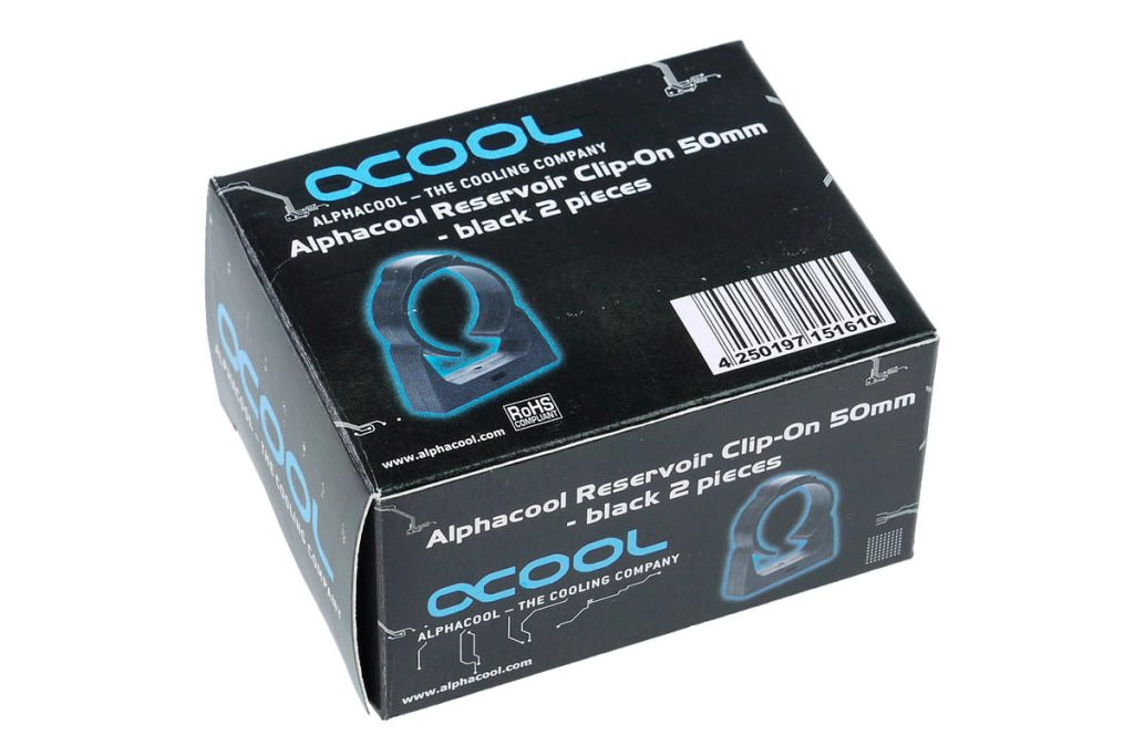 Alphacool Reservoir Clip-On 50mm - Black 2 pieces : image 3