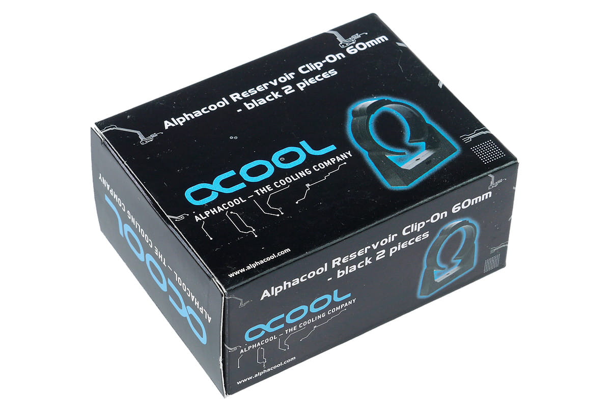 Alphacool Reservoir Clip-On 60mm - Black 2 pieces : image 3