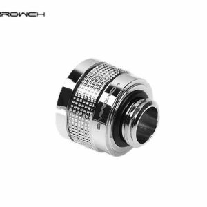 BarrowCH G1/4 - 14mm OD Wolverine Super Anti Off Hard Tube Push Fitting - Shiny Silver