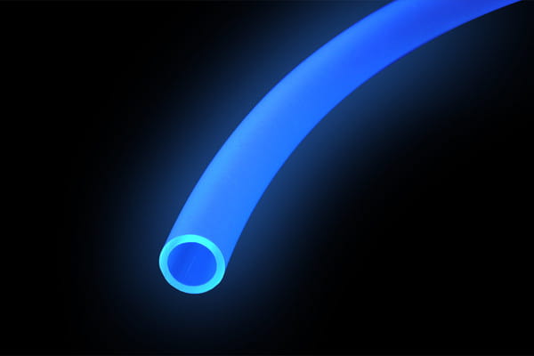 Alphacool tubing AlphaTube HF 13/10 (3/8inchID) - UV Blue transparent 3m Retail Box