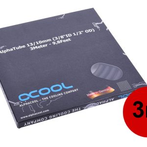 Alphacool tubing AlphaTube HF 13/10 (3/8ID) - UV black 3m (9,8ft) Retailbox