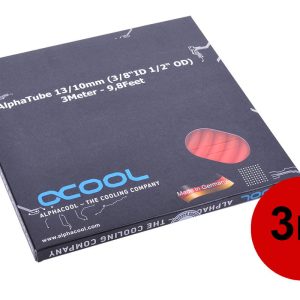 Alphacool tubing AlphaTube HF 13/10 (3/8ID) - UV red 3m (9,8ft) Retailbox