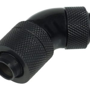 Alphacool 13/10 Compression Fitting 45degree Rotary G1/4 - Deep Black