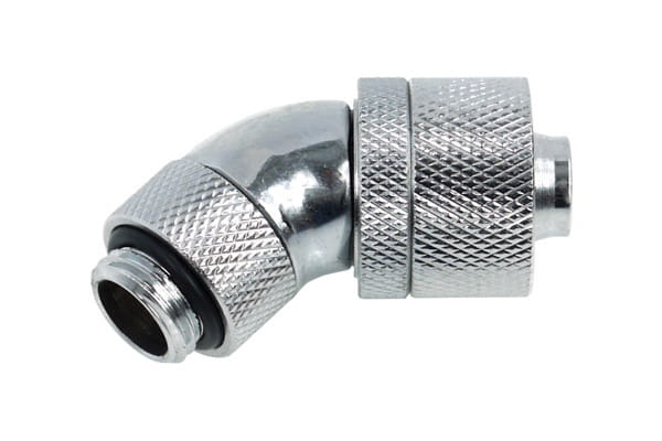 Alphacool 16/10 Compression Fitting 45degree Rotary G1/4 - Chrome