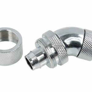Alphacool 16/10 Compression Fitting 45degree Rotary G1/4 - Chrome