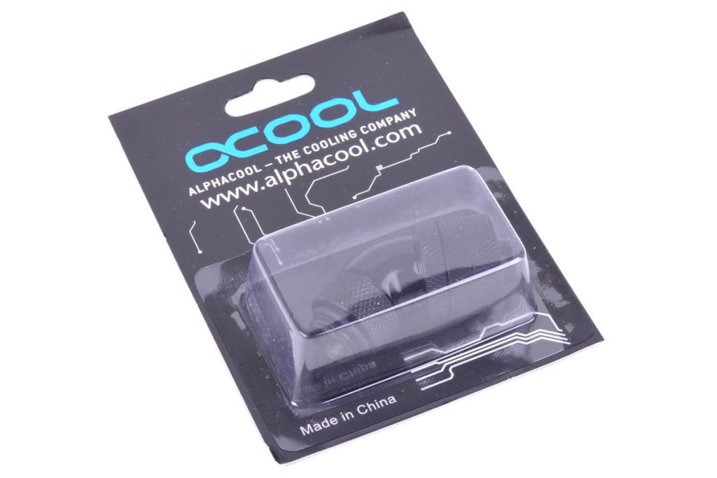 Alphacool 16/10 Compression Fitting 45degree Rotary G1/4 - Deep Black : image 4