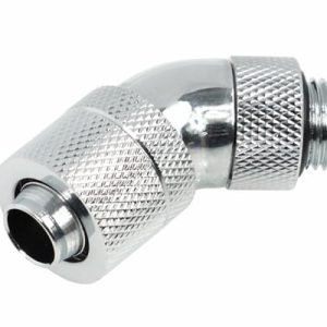 Alphacool HF 13/10 Compression Fitting 45degree Rotary G1/4 - Chrome