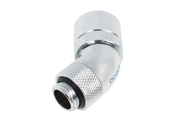 Alphacool HF 13/10 Compression Fitting 45degree Rotary G1/4 - Chrome