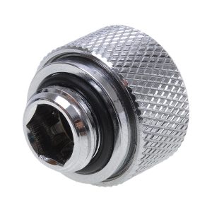 Alphacool HT 13mm HardTube Compression Fitting G1/4 for for rigid tubes - knurled - Chrome : image 2