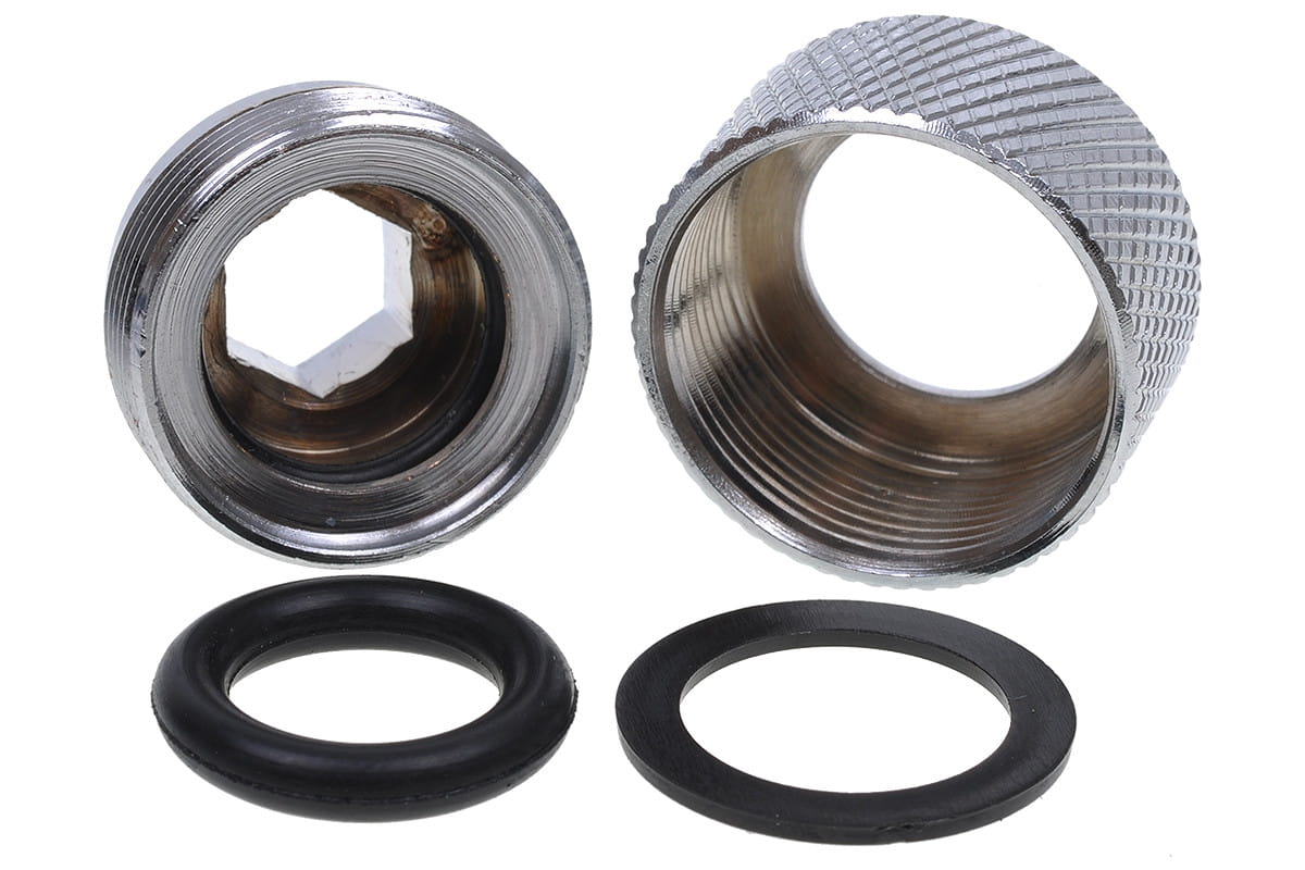 Alphacool HT 13mm HardTube Compression Fitting G1/4 for for rigid tubes - knurled - Chrome : image 3