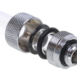 Alphacool HT 13mm HardTube Compression Fitting G1/4 for for rigid tubes - knurled - Chrome : image 4