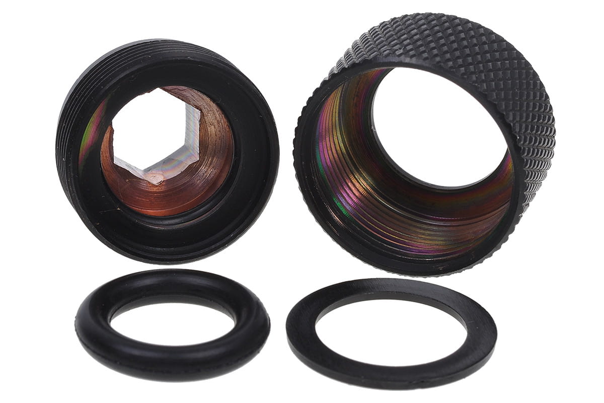 Alphacool HT 13mm HardTube Compression Fitting G1/4 for rigid tubes - knurled - Deep Black : image 3