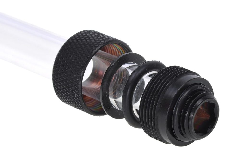 Alphacool HT 13mm HardTube Compression Fitting G1/4 for rigid tubes - knurled - Deep Black : image 4
