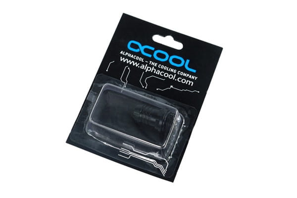 Alphacool 13mm (1/2inch) barbed fitting G1/4 Fatboy - Deep Black