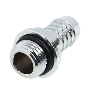 Alphacool 10mm (3/8inch) barbed fitting G1/4 Fatboy - Chrome