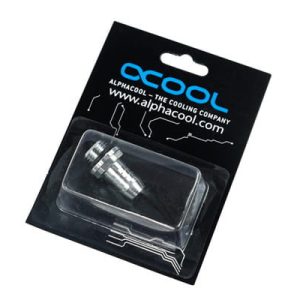 Alphacool 10mm (3/8inch) barbed fitting G1/4 Fatboy - Chrome