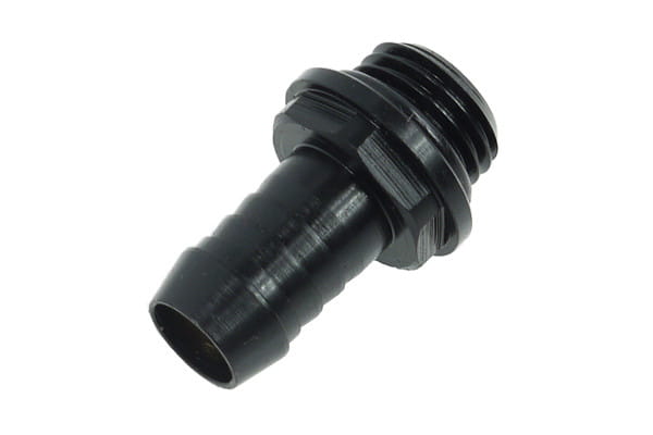 Alphacool 10mm (3/8inch) barbed fitting G1/4 Fatboy – Deep Black