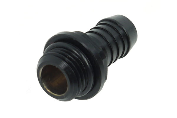 Alphacool 10mm (3/8inch) barbed fitting G1/4 Fatboy - Deep Black