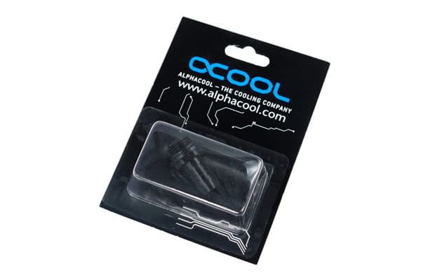 Alphacool 10mm (3/8inch) barbed fitting G1/4 Fatboy - Deep Black
