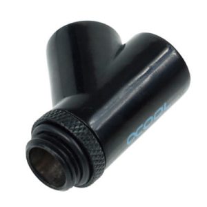 Alphacool Y-connector 45degree - G1/4 Rotary - 2x Female- 1x Male - Deep Black