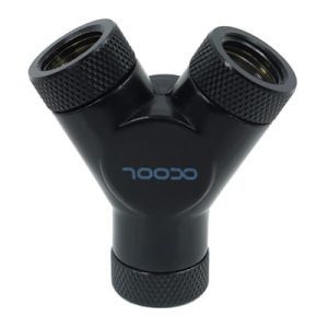 Alphacool Y-connector - G1/4 Rotary - 3x Male - Deep Black : image 3