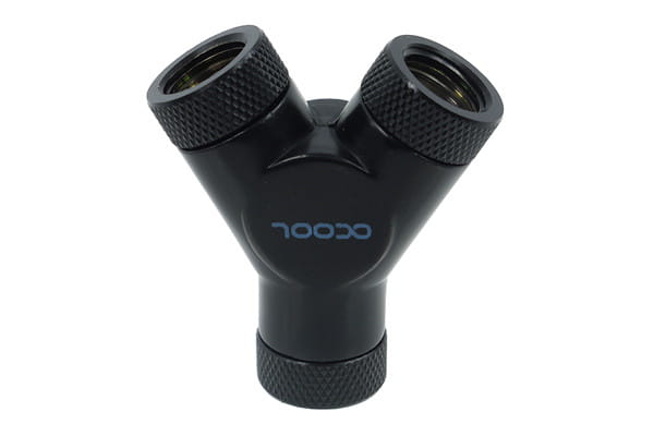 Alphacool Y-connector - G1/4 Rotary - 3x Male - Deep Black : image 3