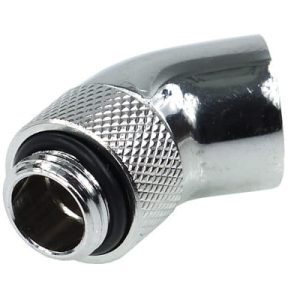 Alphacool Rotary 45degree - G1/4 Male to G1/4 Female - Chrome