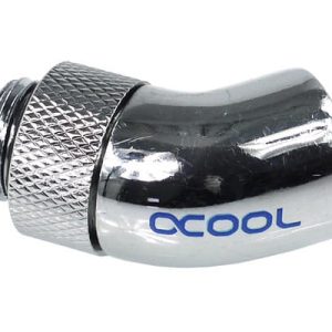 Alphacool Rotary 45degree - G1/4 Male to G1/4 Female - Chrome