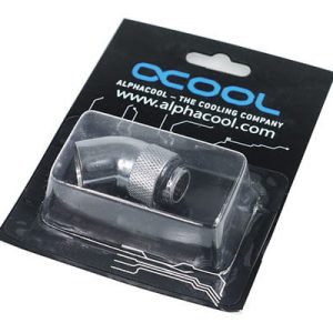 Alphacool Rotary 45degree - G1/4 Male to G1/4 Female - Chrome