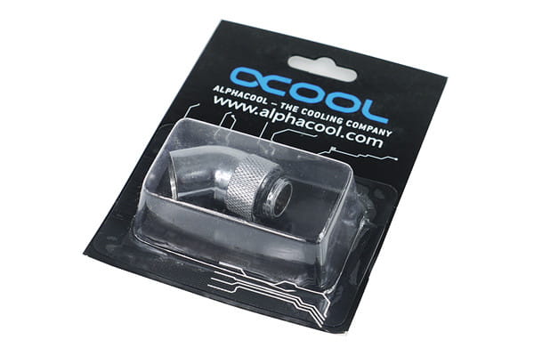 Alphacool Rotary 45degree - G1/4 Male to G1/4 Female - Chrome