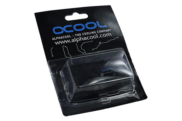Alphacool L-connector 90degree - G1/4 Rotary - 2x Male - Deep Black