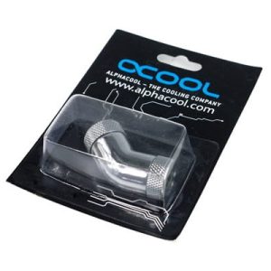 Alphacool Double Rotary 45degree - G1/4 Female to G1/4 Female - Chrome : image 2