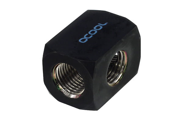 Alphacool T-Piece Tee Connection Terminal G1/4 Male - Deep Black