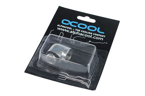 Alphacool L-connector G1/4 Male to G1/4 Female - Chrome