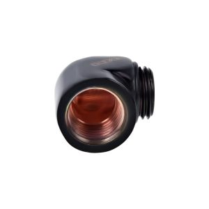Alphacool L-connector G1/4 Male to G1/4 Female - Deep Black