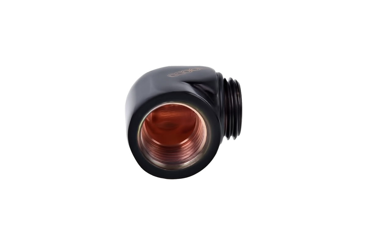 Alphacool L-connector G1/4 Male to G1/4 Female - Deep Black