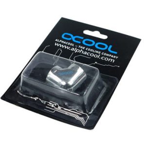 Alphacool L-connector G1/4 Male to G1/4 Female - Chrome