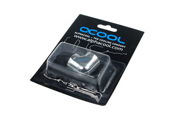 Alphacool L-connector G1/4 Male to G1/4 Female - Chrome